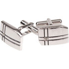 【KANSAIMAN collection】カフス/シルバー+クリア/鏡面