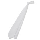 【結婚式】ポケットチーフ付き/フォーマルネクタイ 8.5cm幅/ホワイト×ストライプ