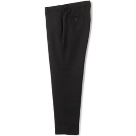 【UWS】【年間】ビジカジセットアップ 0タックパンツ/ブラック×メランジ調/ウォッシャブル /ストレッチ ※裾上げ済み仕様