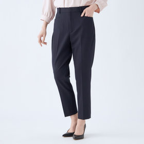 【NATURAL BEAUTY】【年間】テーパードパンツ/ネイビー/ウエストストレッチ/※裾上げ済み仕様