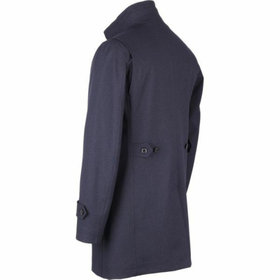 JOHN PEARSE comfort】スタンドカラーコート/ネイビー×ハウンド