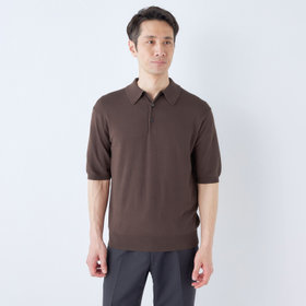 LYLE&SCOTT】【長袖】ポロシャツ/ブラウン（2432-7634-15_S