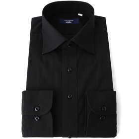 バリエーションボータイシャツ ブラック JOHN PEARSE comfort navy】【STYLISH】【形態安定】ワイドカラー