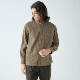 【stanley blacker new york】【秋冬】ガンクラブチェックバンドカラーシャツ