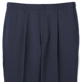 L.O.X】【大きいサイズ】【秋冬】ウールブレンド 1タックパンツ
