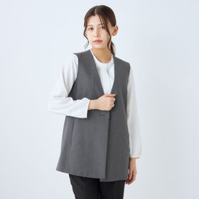 【NATURAL BEAUTY】【年間】ロングジレ/グレー