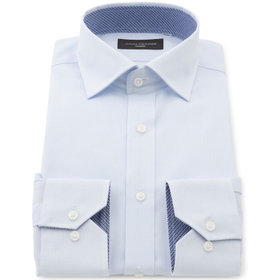 JOHN PEARSE Black】【SLIM】【形態安定】ワイドカラー