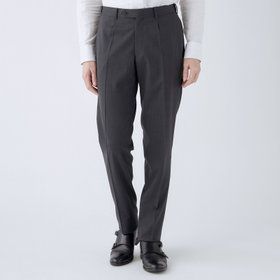 【ULTRA MOVE CROSS】【JOHN PEARSE comfort】【年間】ショートタックスラックス/グレー×カルゼ/※裾上げ必要