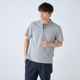 45R グレー 半袖ポロシャツ trim_ofknk_item93ef61fce86211e