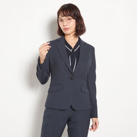 【Diana】【春夏】1釦ジャケット/ネイビー/ウォッシャブル＆ストレッチ