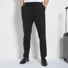 【ULTRA WORK SUIT】【春夏】セットアップパンツ/ブラック/ドローコード/裾上げ済み仕様