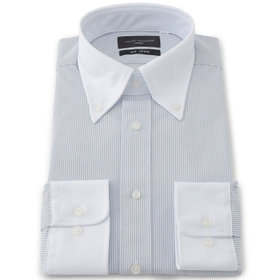 JOHN PEARSE comfort navy】【STYLISH】【形態安定】タブカラードレス