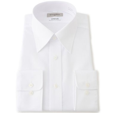 【Donato Vinci Italy】【形態安定】レギュラーカラードレスワイシャツ/ホワイト
