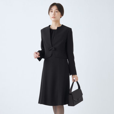 【年間】ノーカラーアンサンブルレディースフォーマル