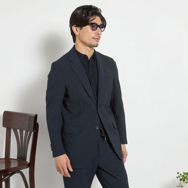 【ULTRA WORK SUIT】【春夏】セットアップ2釦ジャケット/ネイビー