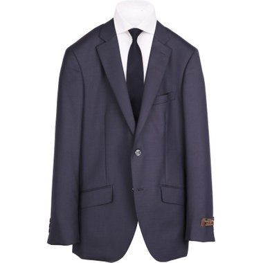 【WEB限定/OUTLET/汚れ・キズ等有】【年間】2釦シングルジャケット/ネイビー×ソリッド/TASMANIA BLEND