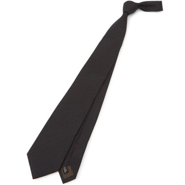 【名品】【Donato Vinci Italy】シルクソリッドネクタイ 8.5cm;幅/グレー/MADE IN JAPAN