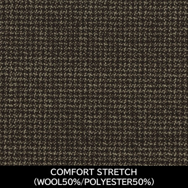 【パターンオーダー】【JOHN PEARSE WHITE 2釦】【春夏】スーツ/COMFORT STRETCH/ブラウン×チェック(WOOL50%/POLYESTER50%)