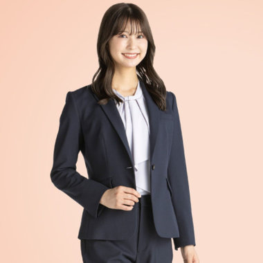 【NATURAL BEAUTY】【年間】1釦ジャケット/ネイビー