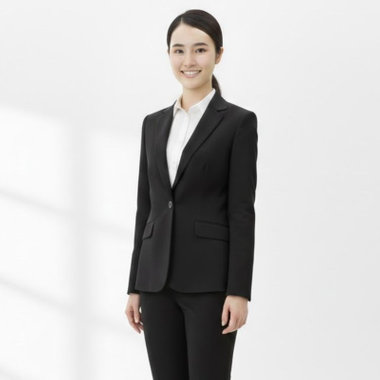 【KANSAI FORL collection】【年間】【SHOWER CLEAN】ジャケット/ブラック×ソリッド