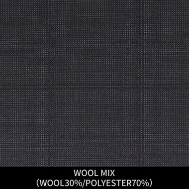 【パターンオーダー】【JOHN PEARSE comfort 2釦】【秋冬】スーツ/WOOL MIX/グレー×チェック(WOOL30%/POLYESTER70%)