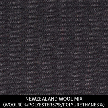 【パターンオーダー】【JOHN PEARSE comfort 2釦】【秋冬】スーツ/NEWZEALAND WOOL MIX/ダークブラウン(WOOL40%/POLYESTER57%/POLYURETHANE3%)