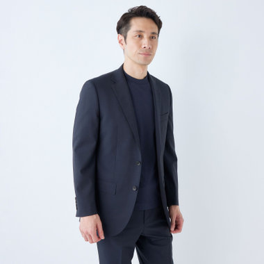 【THE 神 SUIT】【Donato Vinci Italy UOMO】【春夏】2釦シングルスーツ 0タック/ネイビー/NEW ZEALAND WOOL SUPER170'S/※裾上げ必要