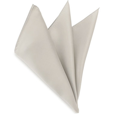  シルクポケットチーフ/グレー