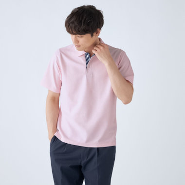 【stanley blacker new york】【半袖】ポロシャツ/ピンク