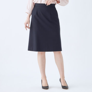 【NATURAL BEAUTY】【年間】スカート/ネイビー