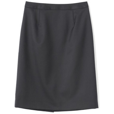 【mirum】【年間】スカート/ブラック×ソリッド