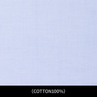【日本縫製】【パターンオーダー】ワイシャツ・ドレスシャツ/ブルー×ピンオックス/(COTTON100%)