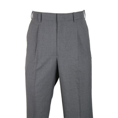 【WEB限定/OUTLET/汚れ・キズ等有】【JOHN PEARSE White】【春夏】1タックビジネススラックス/グレー×チェック