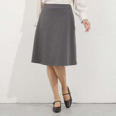 【Diana】【秋冬】スカート/グレー/ウォッシャブル＆ストレッチ