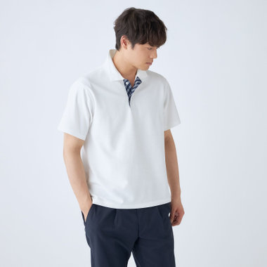 【stanley blacker new york】【半袖】ポロシャツ/ホワイト