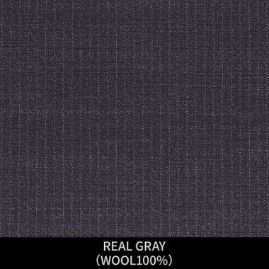 【パターンオーダー】【JOHN PEARSE comfort 3釦段返り】【春夏】スーツ/REAL GRAY/グレー×ストライプ(WOOL100%)