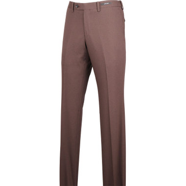 【JOHN PEARSE Black SELECT LINE】【春夏】0タックパンツ/ブラウン/ウエストシャーリング仕様/ULTRA MOVE