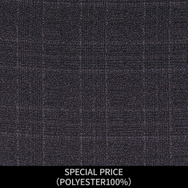 【パターンオーダー】【JOHN PEARSE comfort 3釦段返り】【秋冬】スーツ/SPECIAL PRICE/ネイビーグレー×チェック(POLYESTER100%)