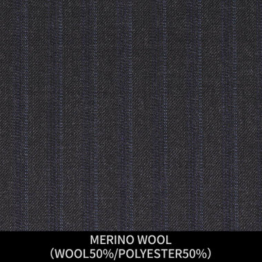 【パターンオーダー】【JOHN PEARSE comfort 3釦段返り】【秋冬】スーツ/MERINO WOOL/グレー×ストライプ(WOOL50%/POLYESTER50%)