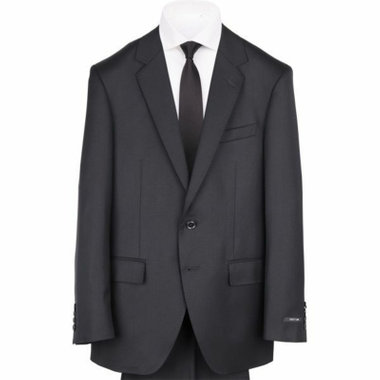 【WEB限定/OUTLET/汚れ・キズ等有】【JOHN PEARSE Black SELECT LINE】【年間】2釦シングルスーツ/ブラック×ソリッド/ ULTRA TOUGH