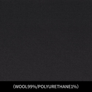 【パターンオーダー】【JOHN PEARSE comfort 6釦2掛ダブル】【年間】スーツ/ブラック無地/(WOOL99%/POLYURETHANE1%)