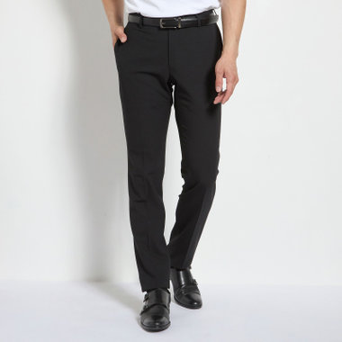 【JOHN PEARSE Black SELECT LINE】【春夏】0タックパンツ/ブラック/ULTRA MOVE/※裾上げ必要