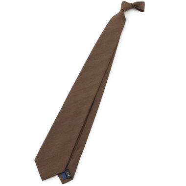 【Donato Vinci Italy UOMO】シルクソリッドネクタイ 8.0cm;幅/ブラウン/MADE IN JAPAN