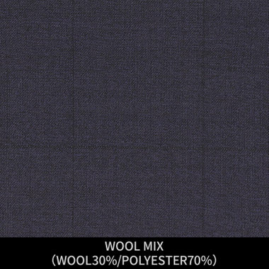 【パターンオーダー】【JOHN PEARSE comfort 6釦2掛ダブル】【春夏】スーツ/WOOL MIX/ネイビー×チェック(WOOL30%/POLYESTER70%)