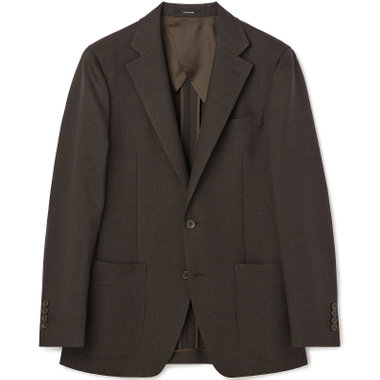 【JOHN PEARSE comfort navy】【秋冬】TUMUGITO 2釦シングルジャケット セットアップ対応/ ブラウン/ ULTRA MOVE/ウォッシャブル