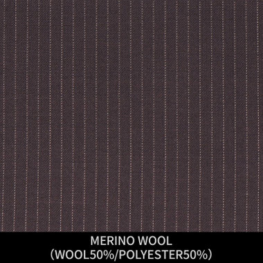 【パターンオーダー】【JOHN PEARSE comfort 6釦2掛ダブル】【春夏】スーツ/MERINO WOOL/ブラウン×ストライプ(WOOL50%/POLYESTER50%)