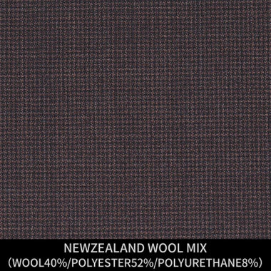 【パターンオーダー】【JOHN PEARSE comfort 6釦2掛ダブル】【春夏】スーツ/NEWZEALAND WOOL MIX/ブラウン×ハウンドトゥース(WOOL40%/ POLYESTER52%/POLYURETHANE8%)