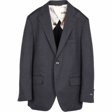 【stanley blacker】【秋冬】2釦シングルジャケット/ネイビー/ヴィンテージデニム/ニット素材