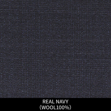 【パターンオーダー】【JOHN PEARSE comfort 6釦2掛ダブル】【春夏】スーツ/REAL NAVY/ネイビー×プレイド(WOOL100%)