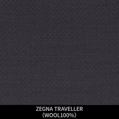 【パターンオーダー】【JOHN PEARSE comfort 6釦2掛ダブル】【春夏】スーツ/ZEGNA TRAVELLER/ネイビー×ドビー(WOOL100%)